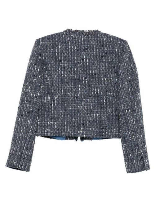 Blue jacket with button front closure Liu Jo | CF5377T081A.M9850